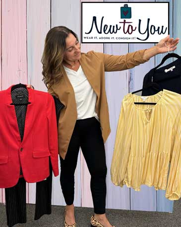 Clothes at New to You, a partner agency of Soroptimist International of McMinnville
